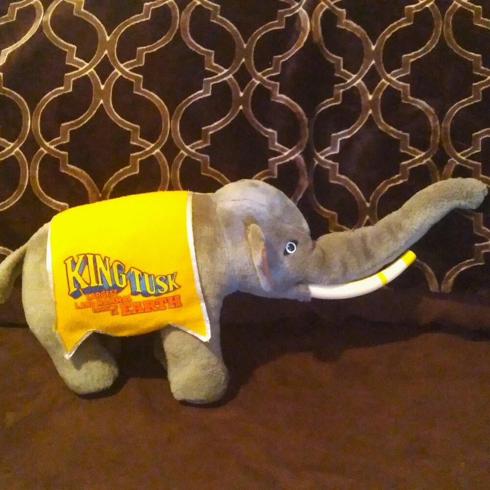 Vintage Ringling Brothers Barnum & Bailey Circus King Tusk Elephant - 1987